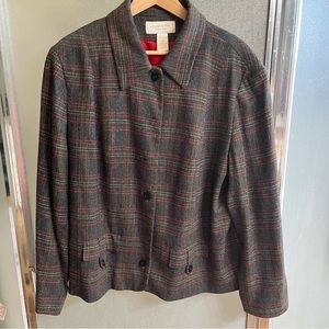 Liz Claiborne plaid blazer
